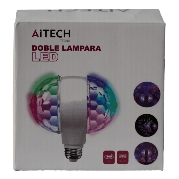 LAMPARA DOBLE GIRATORIA 360°